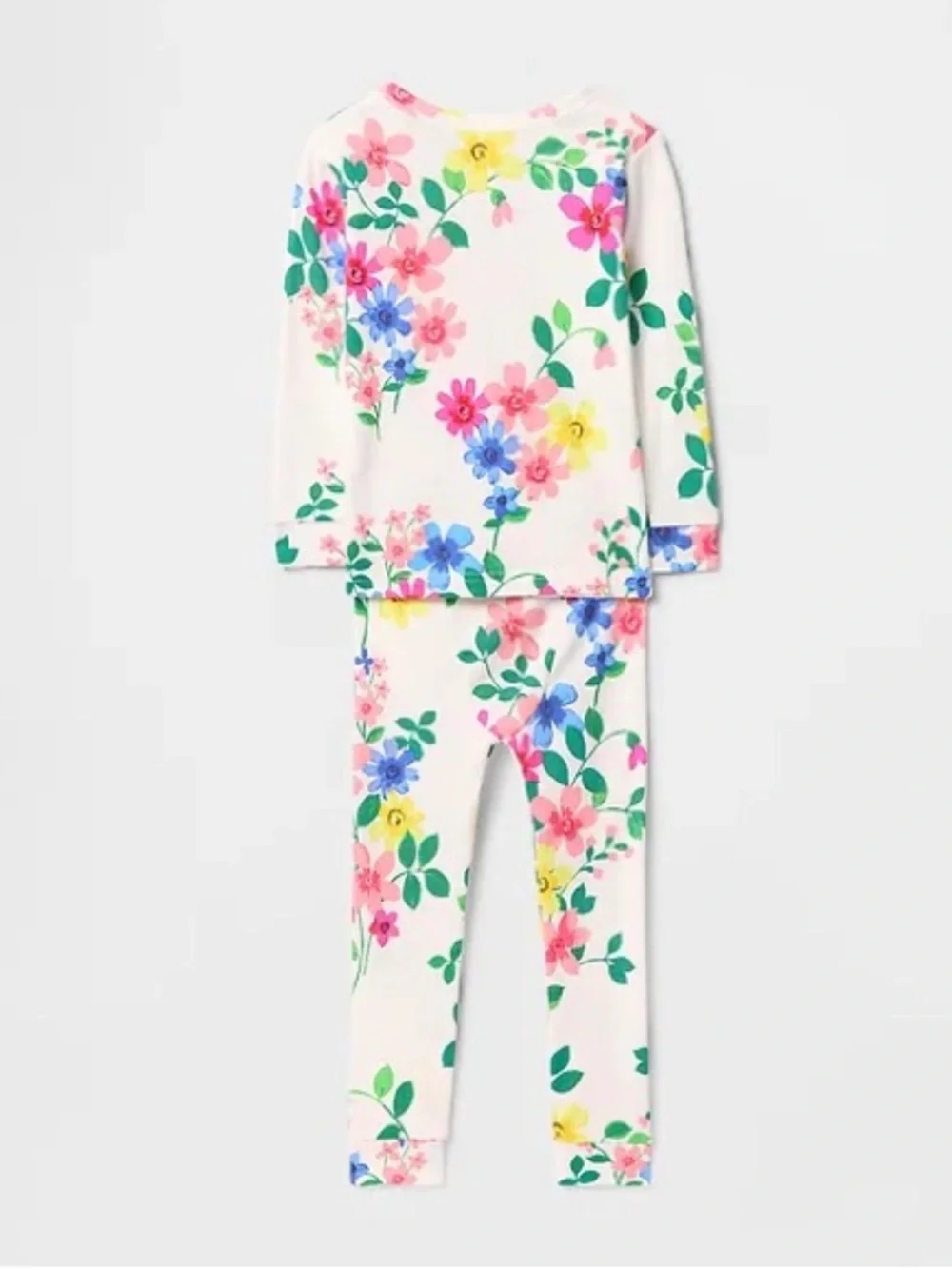 NEW GAP brushed cotton pajamas watercolor flowers